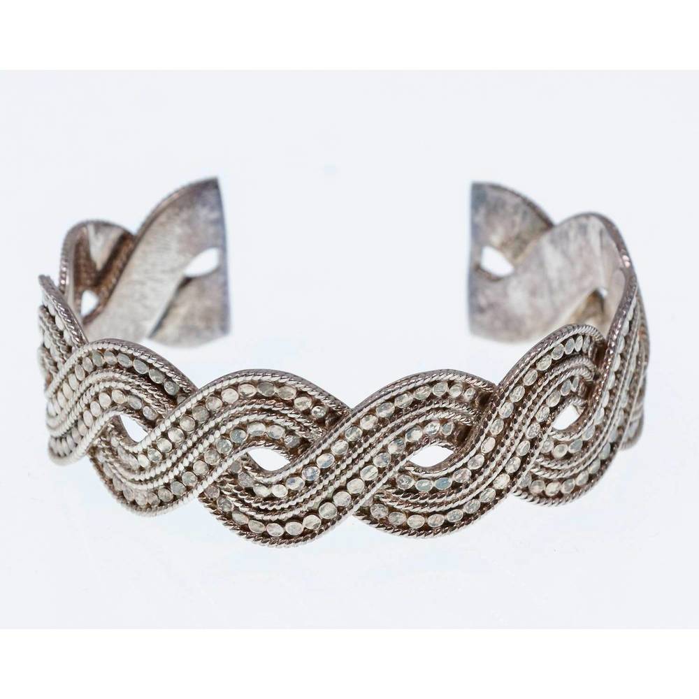 NEW ANNA BECK women's timor sterling bracelet in silver
